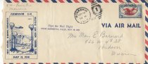 1938 Air Mail Envelope Showing Airport